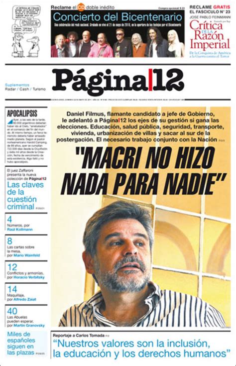 página 12 diario de hoy.